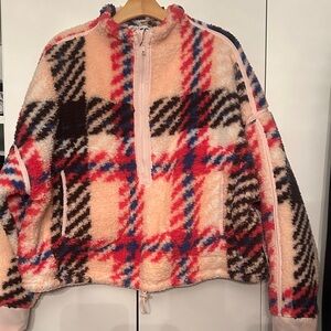 Plaid Fleece Pullover  NEW! Super soft